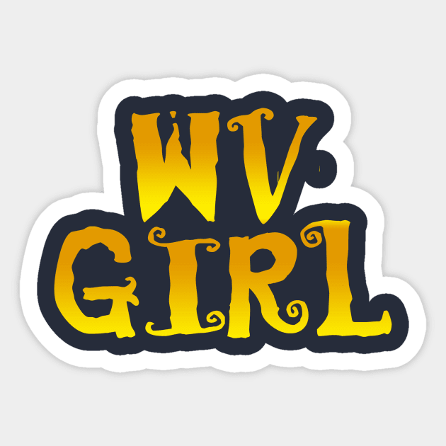 WV Girl Sticker by EJTees